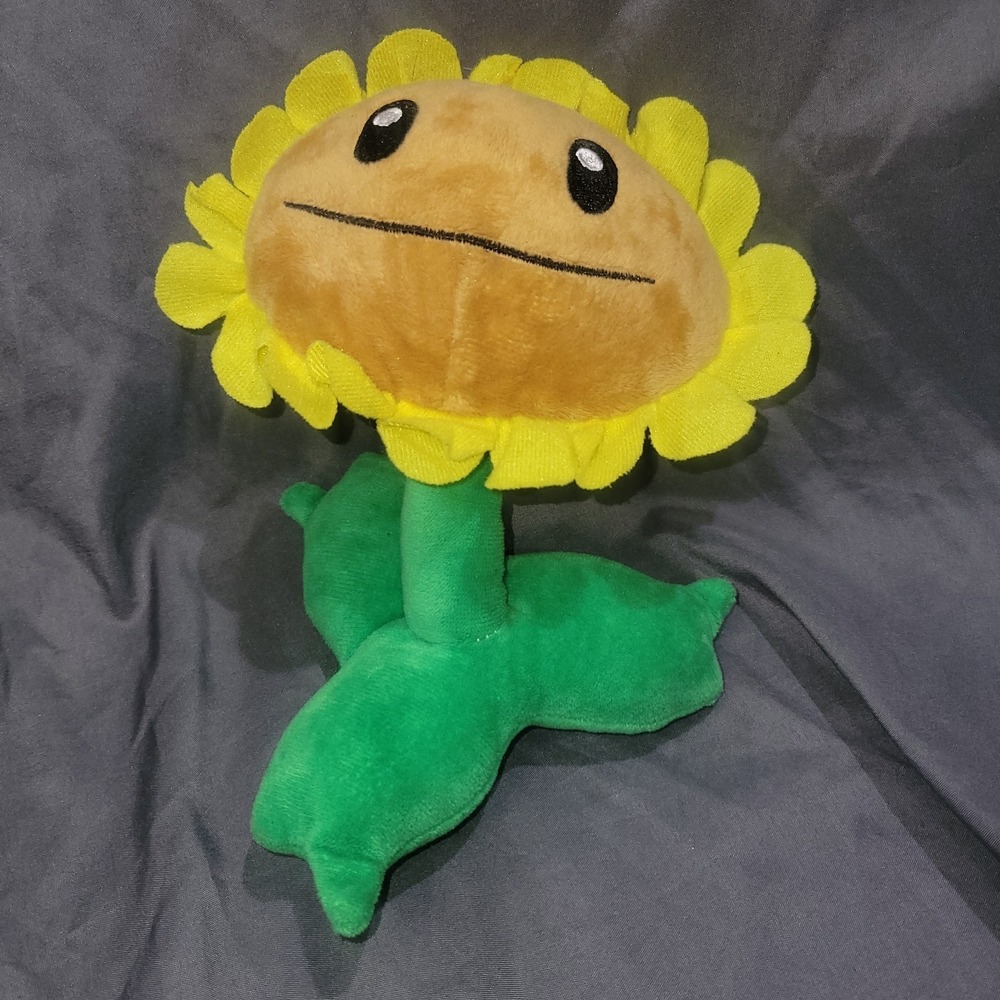 Plants vs Zombies PvZ SUNFLOWER Plush Doll 7" Hanger Suction Plushie